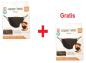 Preview: Copper Wear Mask 4 Stück Mund-Nasen-Schutz atmungsaktiv leicht zu tragen Schwarz