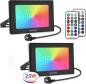 Preview: 25W RGB Strahler Mit Fernbedienung 2 Modi 12 Farben Memory-Funktion RGB Fluter