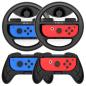 Preview: COODIO Switch Lenkrad und Griff, Switch Rennlenkrad, Joy-Con Griff Hülle Schwarz