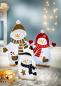 Preview: Deko-Figuren „Schneemannfamilie Frosti“ 3er-Set Weihnachtsdeko Advent Deko