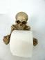 Preview: Toilettenpapierhalter Totenkopf Klopapierhalter WC Klorollenhalter Skelett Deko