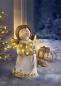Preview: Dekofigur Engel mit LED-Herz Outdoor-Figur Dekoration Weihnachtsdeko Beleuchtung