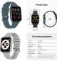 Preview: Motivo Smartwatches Smartwatch Für Männer Und Frauen, Fitness Tracker Pulsmesser
