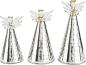 Preview: LED-Engel "Sternenmeer" 3er-Set aus Glas Deko Weihnachtsdeko Advent Dekoration