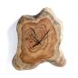 Preview: Wanduhr Teakholz Wohnzimmer Wanduhr Ø 30cm Dekouhr Küchenuhr Holz Uhr Holzuhr