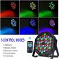 Preview: LED Par Spotlight, 36 LED Stage Light, Party Light RGB DMX512 mit Fernbedienung