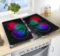Preview: Wenko Glasabdeckplatte Universal Butterfly by Night 2er Set, für alle Herdarten