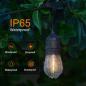 Preview: S14 LED Lichterkette für den Außenbereich, 19m mit 30 LED Lampen  2700K Warmweiß
