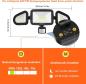Preview: 42W LED Strahler mit Bewegungsmelder Außen 3600LM Aussenstrahler IP66 Flutlicht
