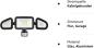 Preview: 42W LED Strahler mit Bewegungsmelder Außen 3600LM Aussenstrahler IP66 Flutlicht