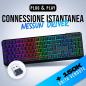 Preview: KLIM Chroma Wireless Gaming Tastatur RGB in Schwarz QWERTZ Layout