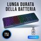 Preview: KLIM Chroma Wireless Gaming Tastatur RGB in Schwarz QWERTZ Layout