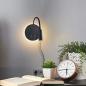 Preview: LED leselampe wandlampe mit Schalter Wandleselampe Bettlampe Wandleuchte Schwarz