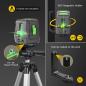 Preview: Enventor Kreuzlinienlaser 25M Laser Selbstnivellierender Linienlaser in Grau