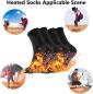 Preview: Beheizbare Socken 4er Selbsterwärmende Socken Fußwärmer Heizsocken, Magnetsocken