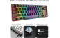 Preview: PC Computer Tastatur Gaming 68 Tasten Blauer Schalter 60% Mini in Schwarz