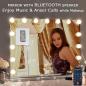 Preview: Bluetooth Hollywood Schminkspiegel mit 15 Lichter Touchscreen Badezimmer Spiegel
