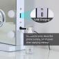 Preview: Bluetooth Hollywood Schminkspiegel mit 15 Lichter Touchscreen Badezimmer Spiegel