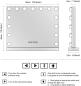 Preview: Bluetooth Hollywood Schminkspiegel mit 15 Lichter Touchscreen Badezimmer Spiegel