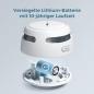 Preview: Rauchmelder 3er Set, AEGISLINK 10-Jahres Batterie Mini Feuermelder S500 in Weiß