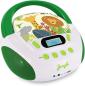 Preview: CD-Player für Kinder mit Anschluss für Kopfhörer, AUX, USB und MP3 Dschungel