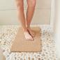 Preview: Aqua Grip Duschmatte Der sichere 2 in1 Dusch-Teppich Badematte rutschfest beige
