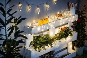 LED-Lichterkette "Classic Garden" 5m, 50 LEDs Innen und Außen Dekoration