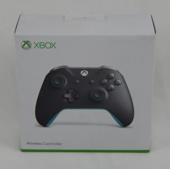 Microsoft Xbox One Grauer und Blauer Wireless Controller