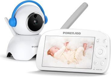 Babyphone mit Kamera 5,5 Zoll Video Baby Monitor 720P HD Farbdisplay, VOX Modus