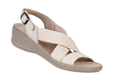 Aerosoft Stretch-Bequem Sandale beige (Größe: 39) Frauen Schuhe Freizeitschuhe
