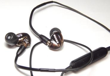 Shure SE535 In-Ear Ohrhörer, transparent In Ear Kopfhörer Headset gold-schwarz