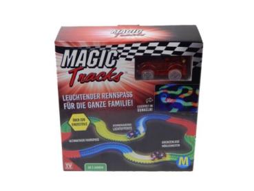 Magic Tracks Starter Set | Autorennbahn für Kinder ab 3 J. | Rennbahn leuchtend