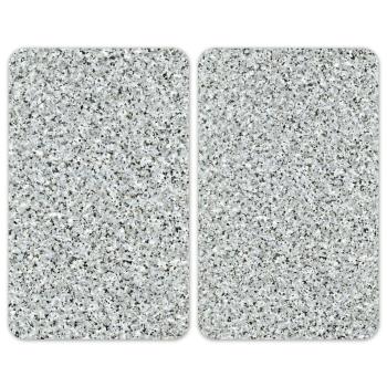 Wenko Glasabdeckplatte Universal Granit-Optik 2er Set, für alle Herdarten
