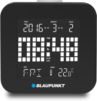 Blaupunkt CL 10 BK Multifunktionswecker (Alarm and Snooze, Datum, Wochenanzeige