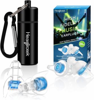 Hearprotek Musik Gehörschutz Ohrstöpsel- 20db Filterrauschen, Ohrstöpsel