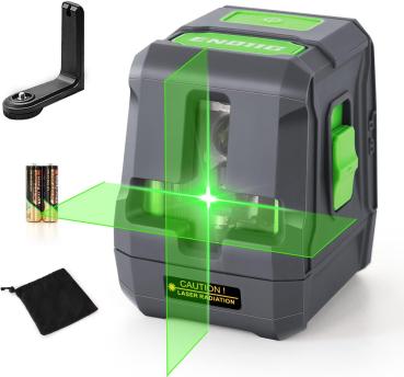 Enventor Kreuzlinienlaser 25M Laser Selbstnivellierender Linienlaser in Grau