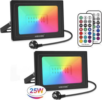 25W RGB Strahler Mit Fernbedienung 2 Modi 12 Farben Memory-Funktion RGB Fluter