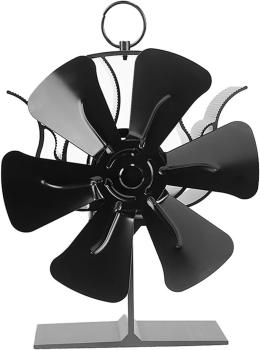 Holzofenventilator StoveFan Kaminventilator 6 Flügeln, Wärmebetriebener Lüfter