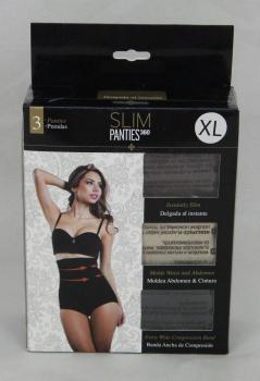 Slim Panties 3er Set Kaschiert, formt und schmälert Taille Bauch und Po Größe XL