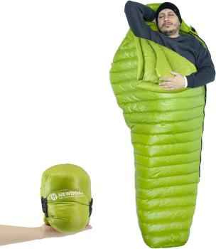 Ultraleichter Camping Schlafsack, grün