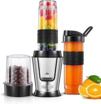 2 in 1 Standmixer mit elektrischer Kaffeemühle 500W, Blender, Smoothie
