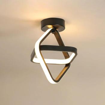 Deckenleuchte, Deckenlampe LED Modern Schwarz