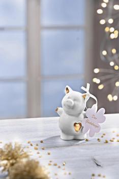 Geschenkset Glücksschwein Glücksbringer Porzellan Geschenk Glück