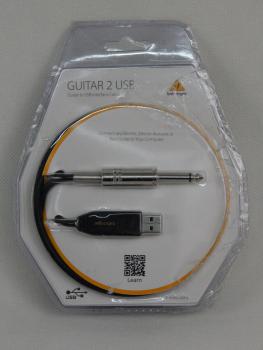 Behringer GUITAR 2 USB Kabel-Adapter Gitarre auf USB Schnittstellenkabel 5m