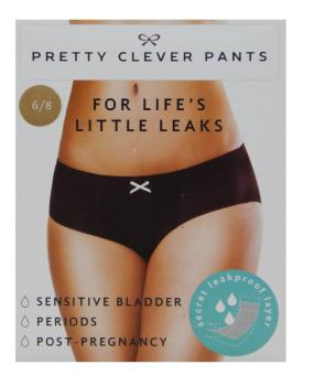 Pretty Clever Pants  auslaufsichere Baumwollinkontinenz Unterwäsche