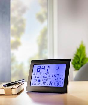 Funk Wetterstation Funk-Wetterstation mit 2 Tage Vorhersage Wecker