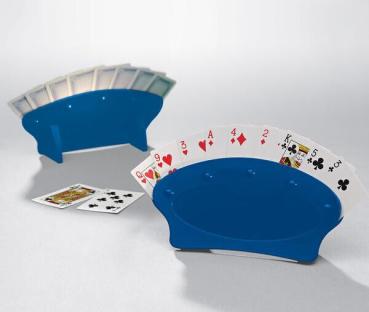 Spielkartenhalter 2er-Set für Jung und Alt geeignet in Blau