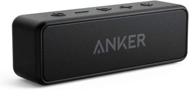Anker SoundCore 2 Bluetooth Lautsprecher, Dualen Bass-Treibern, 24h Akku, IPX7