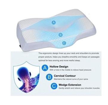 Ergonomisches & Orthopädisches Memory Foam Kissen, Viscoseschaum