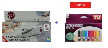 Starlyf Fast Sew geniale Mini-Nähmaschine Reise Nähmaschine inkl. 20tlg. Faden